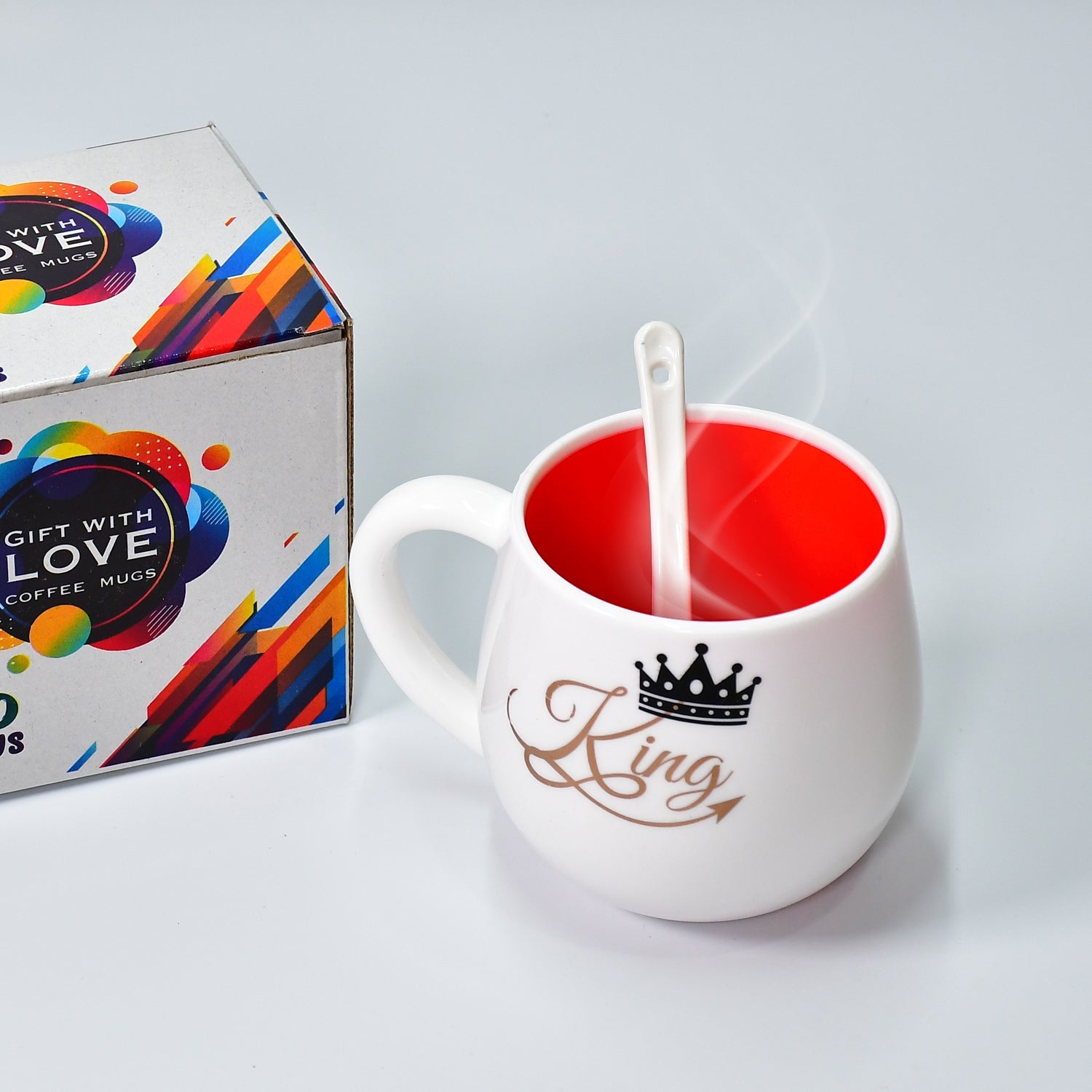 4975 Multi design coffee Mug With Spoon and box packing. Ceramic Mugs to Gift your Best Friend Tea Mugs Coffee Mugs Microwave Safe. DeoDap 4975 Multi design coffee Mug With Spoon and box packing. Ceramic Mugs to Gift your Best Friend Tea Mugs Coffee Mugs Microwave Safe. DeoDap